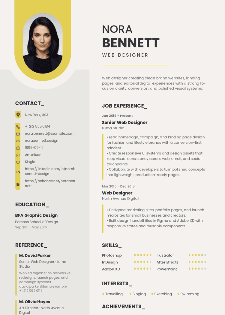 Amber Profile preview